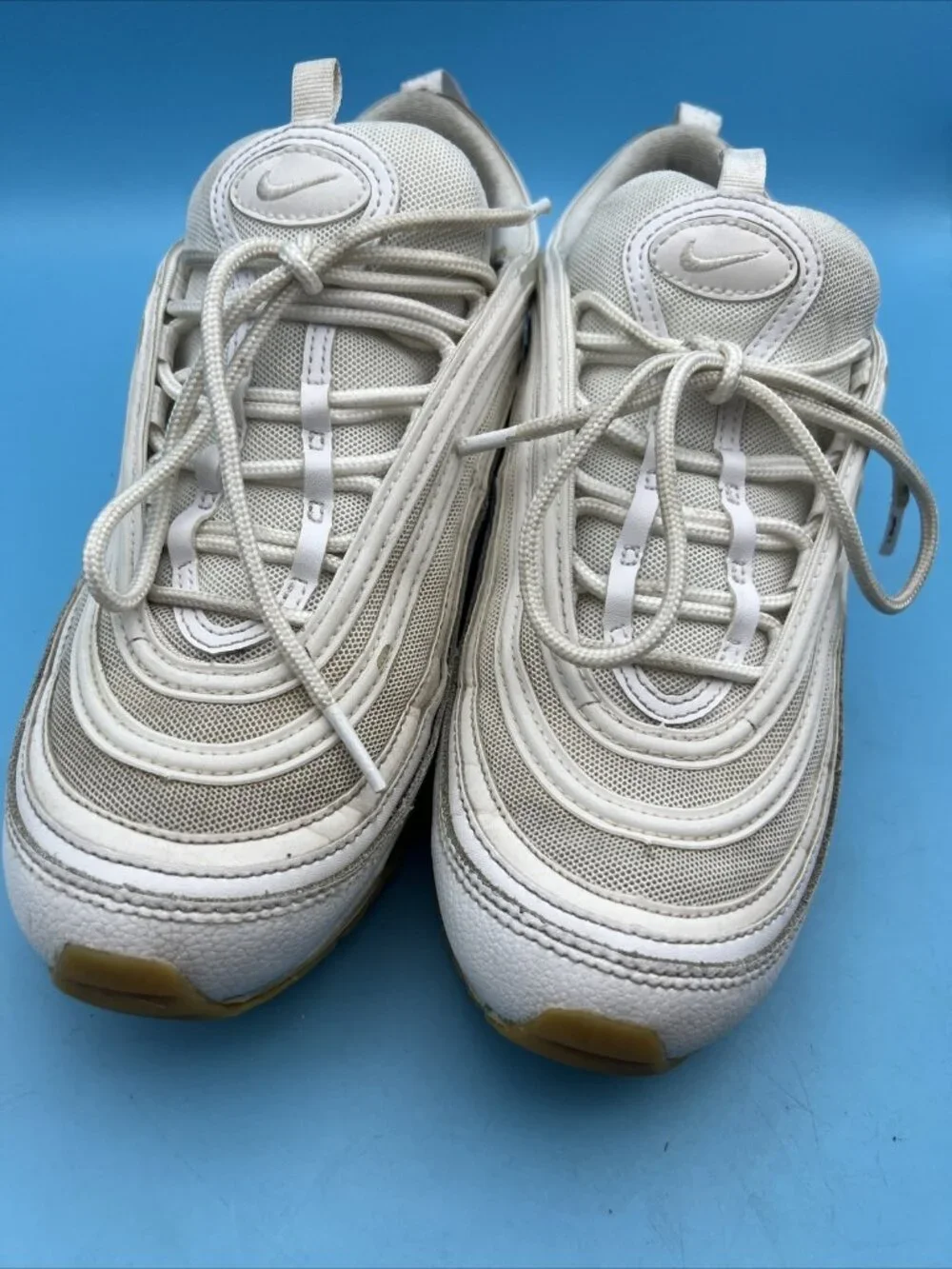 Men’s Nike Sneakers Air Max 97 ‘White / Gum’ Size 9 EUC DJ2740–100